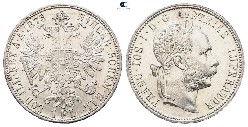 Austria. AD 1878. 
1 Florin 1878

 mm, 12,35 g



Uncirculated