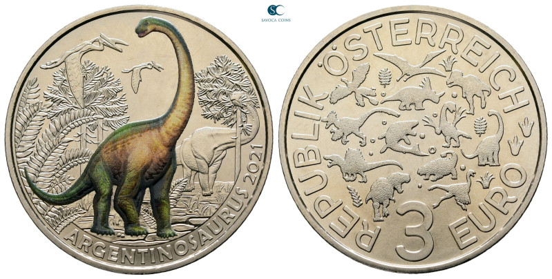 Austria. AD 2020. Dinosaurier
3 Euro

 mm, 16 g



Uncirculated