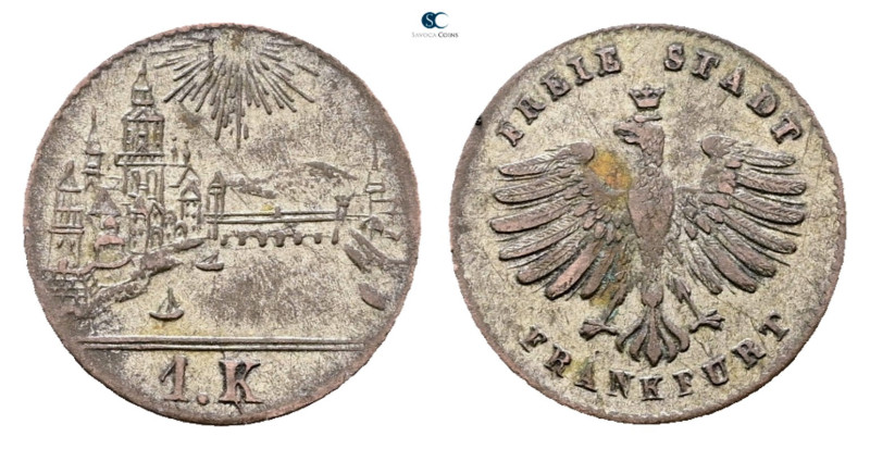 Germany. Frankfurt am Main AD 1770. 
1 Kreuzer o.J.

 mm, 0,73 g



Very ...