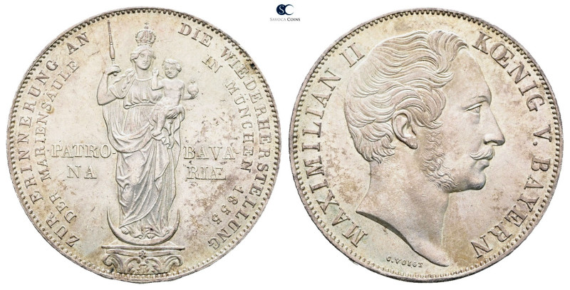 Germany. Bayern AD 1855. Maiensäule
2 Gulden 1855

 mm, 21,20 g



Uncirc...