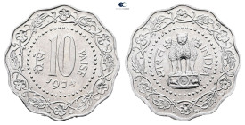 India. AD 1974. 
10 Paise

 mm, 2,3 g



Uncirculated