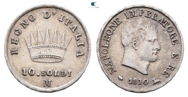 Italy. Milano AD 1810. 
10 Soldi 1810

 mm, 2,50 g



Very Fine