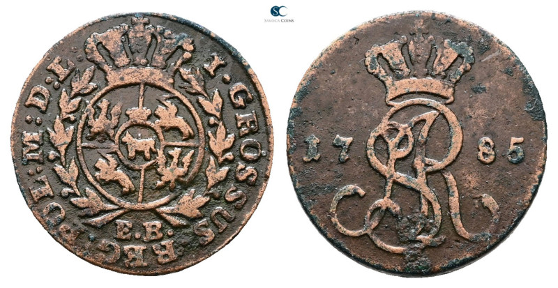 Poland. AD 1785. 
1 Grossus 1785

 mm, 4,35 g



Very Fine