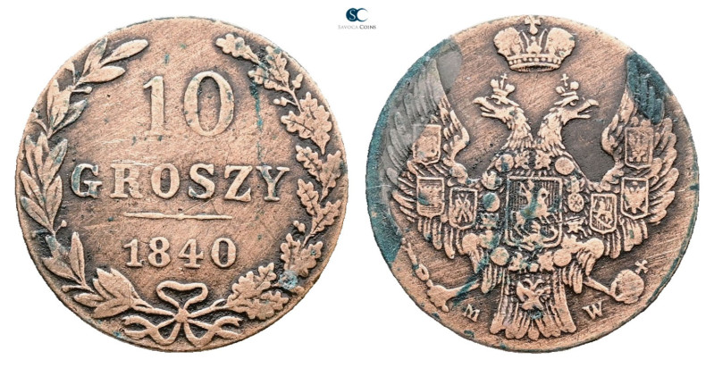 Poland. AD 1840. 
10 Groszy 1840

 mm, 2,85 g



Very Fine