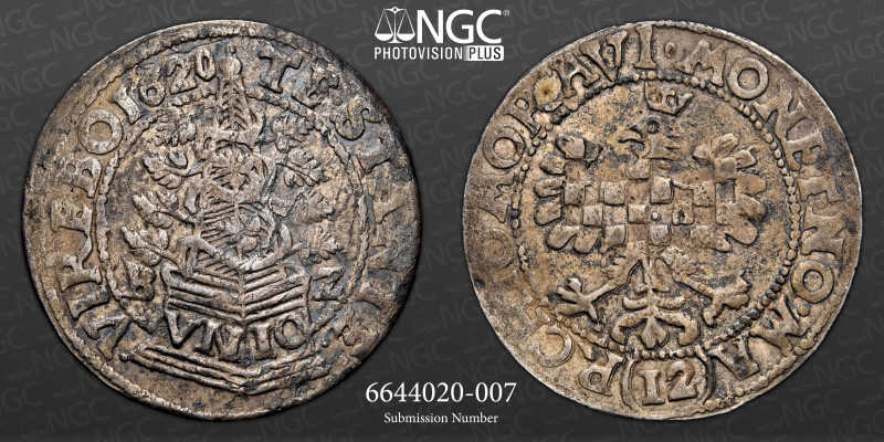 AUSTRIA OLMUTZ - 12 KREUTZER 1620 - NGC XF-40 Revolution 

 &nbsp; Bohemia and M...