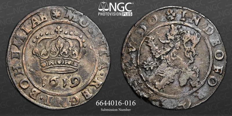 REP. CZECH - BOHEMIA - KUTTENBERG - 24 Kreutzer 1619 - NGC VF-35 

 Bohemian Rev...