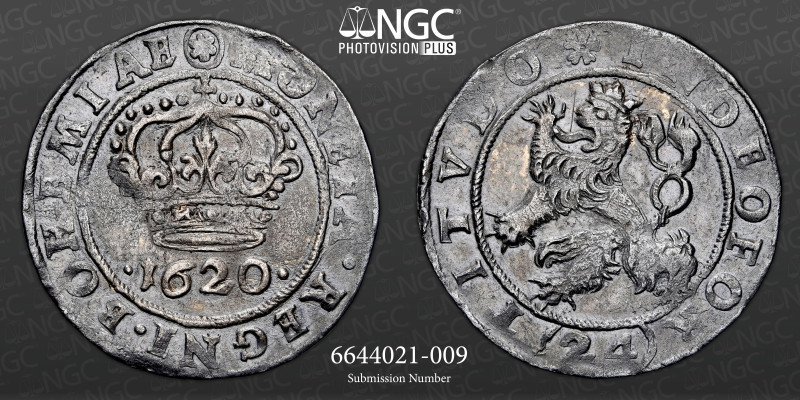 REP. CZECH - BOHEMIA - KUTTENBERG - 24 Kreutzer 1620 - NGC VF Details obv. Toole...