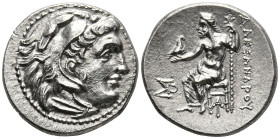 KINGS of MACEDON. Alexander III the Great (336-323 BC). Magnesia ad Maeandrum, struck under Antigonos I Monophthalmos, circa 319-305
AR Drachm (17.8m...