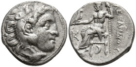 KINGS of MACEDON. Alexander III 'the Great' (336-323 BC). Antigonos I Monophthalmos Struck as Strategos or king (Circa 310-301 BC). Kolophon mint
AR ...