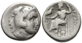 KINGS of MACEDON. Alexander III 'the Great' (336-323 BC). Struck under Kalas or Demarchos, circa 328/5-323 BC. Lampsakos mint
AR Drachm (16.5mm 3.94g...