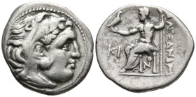 KINGS of MACEDON. Alexander III 'the Great' (336-323 BC). Antigonos I Monophthalmos Struck as Strategos or king (Circa 310-301 BC). Lampsakos
AR Drac...