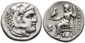 KINGS OF MACEDON. Alexander III ‘the Great’ (336-323 BC). Struck under Antigonos I Monophthalmos, circa 310-301. Abydos mint
AR Drachm (18.2mm 4.02g)...