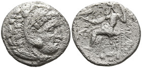 KINGS of MACEDON. Alexander III ‘the Great’ (336-323 BC). Struck under Antigonos I Monophthalmos (circa 310-301). Kolophon mint
AR Drachm (17.9mm 3.6...