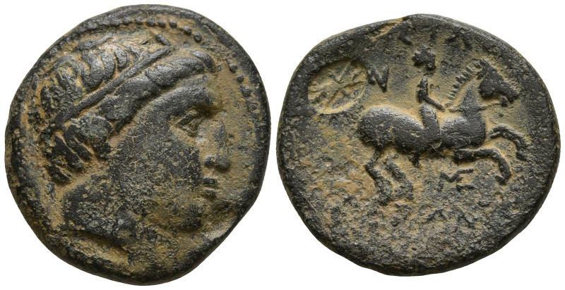 KINGS of MACEDON. Alexander III "the Great" (336-323 BC). Miletos mint
AE Unit ...