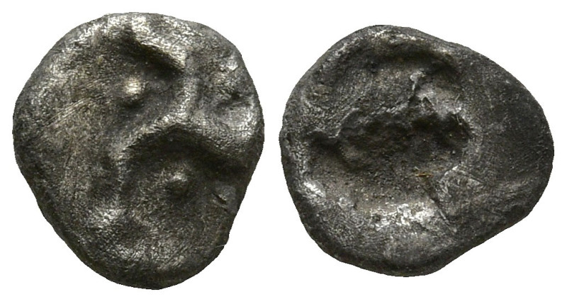 PAMPHYLIA. Aspendos. (5th century BC)
AR Hemiobol (5.7mm 0.19g)
Obv:Triskeles ...