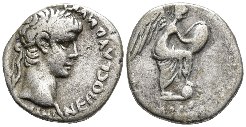 CAPPADOCIA. Caesarea. Nero (54-68 AD).
AR Hemidrachm (13.9mm 1.65g)
Obv: NERO ...