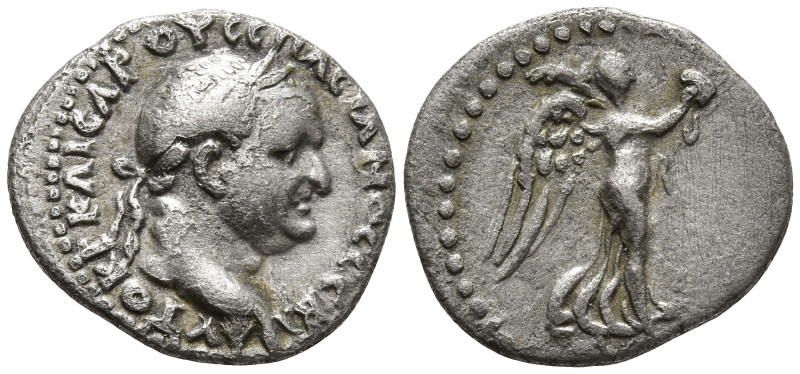 CAPPADOCIA. Caesarea. Vespasian (69-79 AD)
AR Hemidrachm (14.6mm 1.76g)
Obv: A...