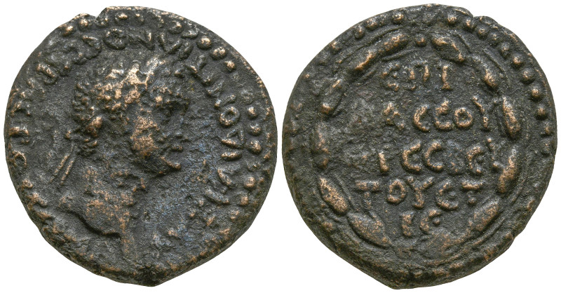 CAPPADOCIA. Caesarea. Domitian (81-96 AD)
AE Bronze (21.7mm 7.31g)
Obv: ΑΥΤ ΚΑ...