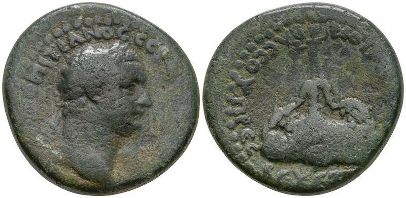 CAPPADOCIA. Caesarea. Domitian (81-96 AD)
AE Bronze (26.1mm 12.09g)
Obv: ΑΥΤΟ ...