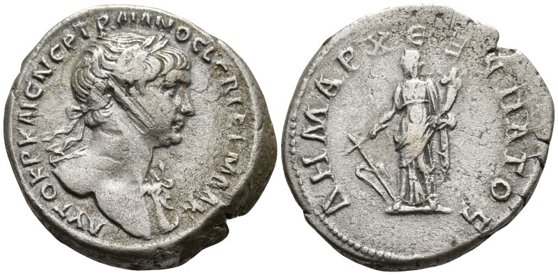 CAPPADOCIA. Caesarea. Trajan (98-117 AD).
AR Didrachm (22.7mm 6.85g)
Obv: ΑΥΤΟ...