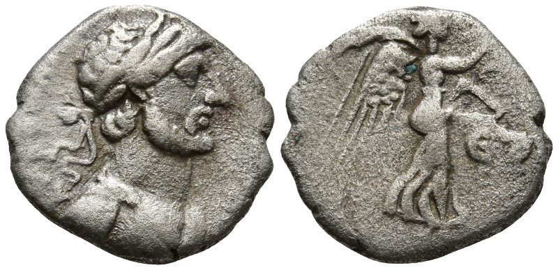 CAPPADOCIA. Caesarea. Hadrian (117-138 AD).
AR Hemidrachm (13.4mm 1.5g)
Obv: A...