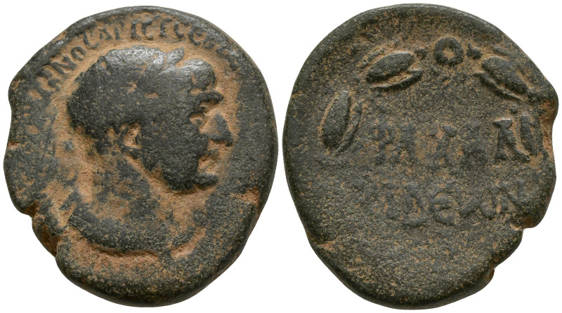SYRIA. Chalcis ad Belum. Trajan (98-117 AD)
AE Bronze (24.2mm 10.81g)
Obv: Lau...