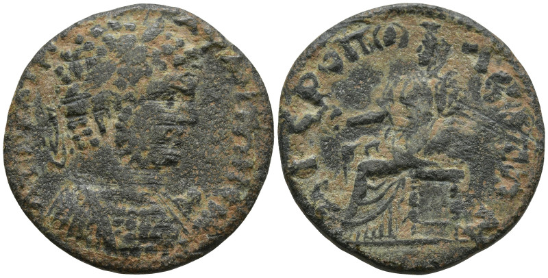 PHRYGIA. Hierapolis. Caracalla (198-217 AD)
AE Bronze (24.6mm 6.52g)
Obv: Laur...