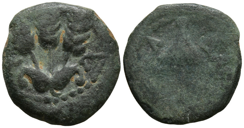 JUDEA. Herodian Kingdom. Agrippa I (37-44 CE). Jerusalem.
AE Prutah (16.3mm 2.3...