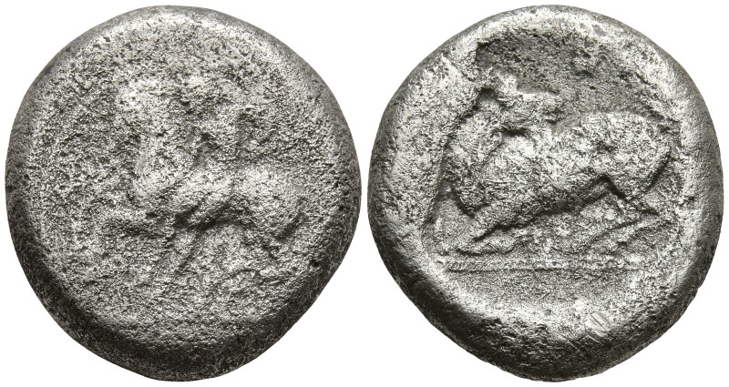 CILICIA. Kelenderis. (Circa 430-420 BC)
AR Stater (20.2mm 10.5g)
Obv: Nude you...