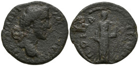 MYSIA. Poemanenum. Antoninus Pius (138-161 AD)
AE Bronze (17.9mm 2.66g)
Obv: ΑV Τ ΑΙ ΑΔΡΙ ΑΝΤΩΝΕΙΝ. Bare head right.
Rev: ΠΟΙΜΑΝΗΝΩΝ. Apollo standi...
