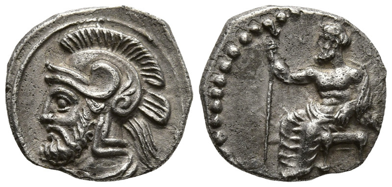 CILICIA. Tarsos. Pharnabazos, Persian military commander (380-374/3 BC)
AR Obol...