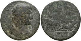 LYDIA. Thyateira. Pseudo-autonomous issue. Time of Commodus (177-192 AD)
AE Bronze (39mm 26.02g)
Obv: Draped bust of the Senate (youthful), right
R...