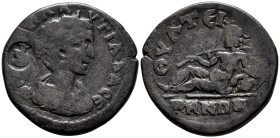 LYDIA. Thyateira. Plautilla, Augusta (202-205 AD)
AE Bronze (24.8mm 6.42g)
Obv: ΦΟΥΛΒ ΠΛAΥTIΛΛA CE. Draped bust of Plautilla Augusta.
Rev: ΘΥΑΤΕΙΡΗ...
