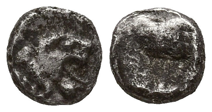 WESTERN ASIA MINOR. Uncertain. (5th century BC).
AR Tetartemorion (4.1mm 0.1g)...