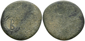 ASIA MINOR. Uncertain. Probably Sardes (1st-3rd centuries AD)
AE Bronze (24.6mm 6.43g)
Obv: C/m: B in dotted circle within incuse
Rev: Blank
Appar...