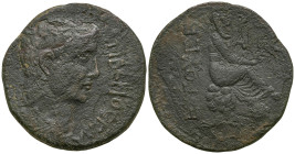 CILICIA. Uncertain Caesarea. Claudius (41-54 AD)
AE Bronze (24.4mm 6.72g)
Obv: TIBERIOC KΛΑΥΔΙΟC KAICAP. Bbare head right
Rev: KAICAPEΩΝ ETOYC E. T...