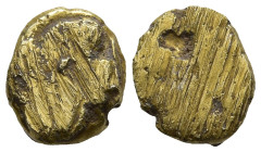 IONIA. Uncertain mint. (circa 650-600 BC).
EL 1/24 Stater Ingot (6.1mm 0.57g)
Obv: Blank surface
Rev: Blank surface.
Cf. CNG, E-Auction 344, Lot 1...