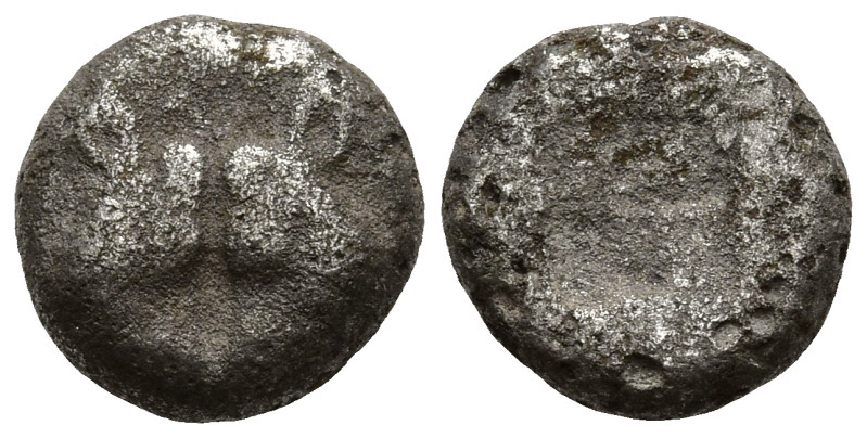 LESBOS. Uncertain mint. (Circa 500-450 BC).
BI 1/24 Stater (7.5mm 0.43g)
Obv: ...