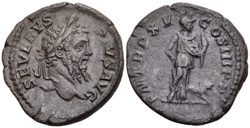 Septimius Severus (193-211 AD). Rome
AR Denarius (26.5mm 3.5g)
Obv: SEVERVS PI...
