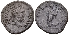 Septimius Severus (193-211 AD). Rome
AR Denarius (26.5mm 3.5g)
Obv: SEVERVS PIVS AVG. Laureate head of Septimius Severus to right.
Rev: P M TR P XV...