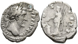 Antoninus Pius (138-161 AD). Rome
AR Denarius (17mm 3.31g)
Obv: ANTONINVS AVG PIVS P P TR P XVIII. Laureate head of Antoninus Pius to right.
Rev: C...