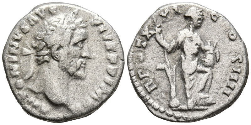 Antoninus Pius (138-161 AD). Rome
AR Denarius (17.1mm 2.98g)
Obv: ANTONINVS AV...
