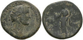 Antoninus Pius (138-161 AD). Rome
AE Sestertius (33.1mm 24.19g)
Obv: IMP T AEL CAES HADRI ANTONINVS AVG PIVS. Laureate head right
Rev: Pax standing...