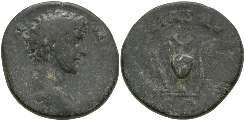 Marcus Aurelius, as Caesar (139-161 AD). Rome
AE Sestertius (33.2mm 25.41g)
Ob...