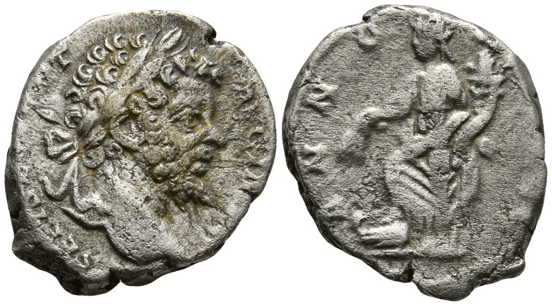 Septimius Severus (193-211 AD). Laodicea ad Mare
AR Denarius (16.4mm 3.45g)
Ob...