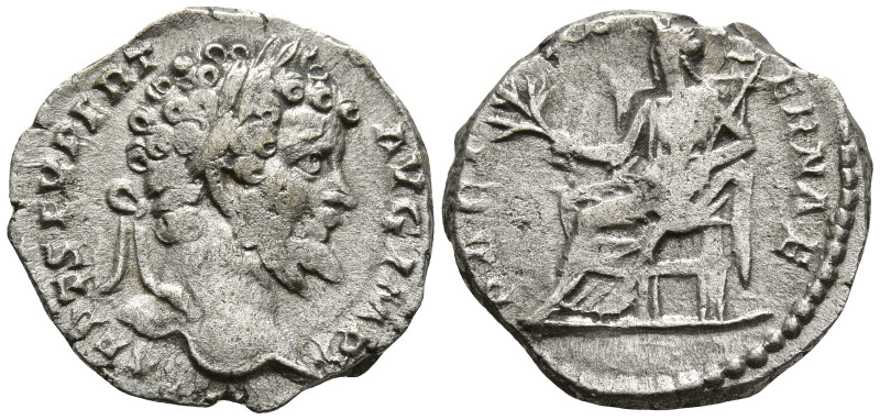 Septimius Severus (193-211 AD). Rome
AR Denarius (16.4mm 2.71g)
Obv: L SEPT SE...