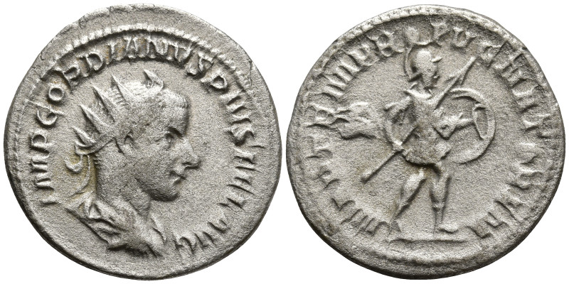 Gordian III (238-244 AD). Rome
AR Antoninianus (22.9mm 3.5g)
Obv: IMP GORDIANV...
