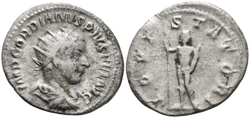 Gordian III (238-244 AD). Rome
AR Antoninianus (22.4mm 3.81g)
Obv: IMP GORDIAN...