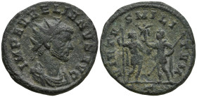 Aurelian (270-275 AD). Mediolanum, summer 271.
Antoninianus (21.5mm 3.62g)
Obv: IMP AVRELIANVS AVG. Radiate, draped and cuirassed bust of Aurelian t...