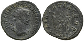 Probus (276-282 AD). Antioch
AE Antonininanus (21.11mm 3.84g)
Obv: IMP C M AVR PROBVS P F AVG. Radiate, draped and cuirassed but of Probus to right....